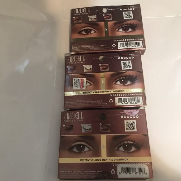 ARDELL PROFESSIONAL Balayage Wispies Ultra Thin Band Lash Strokes 3 Pack New - Picture 2 of 5
